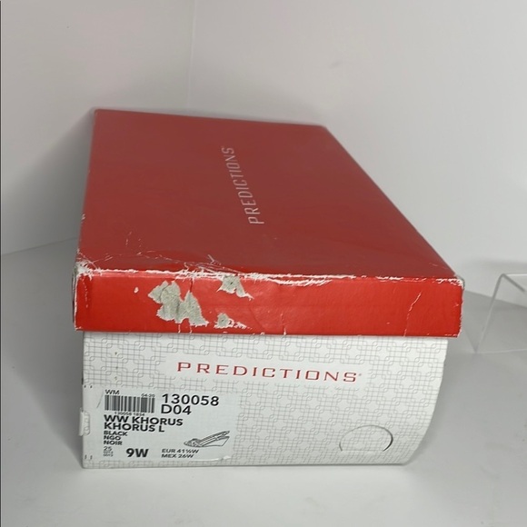 Predictions Black Glossy Slingback Heels 9W EUC - Picture 8 of 8